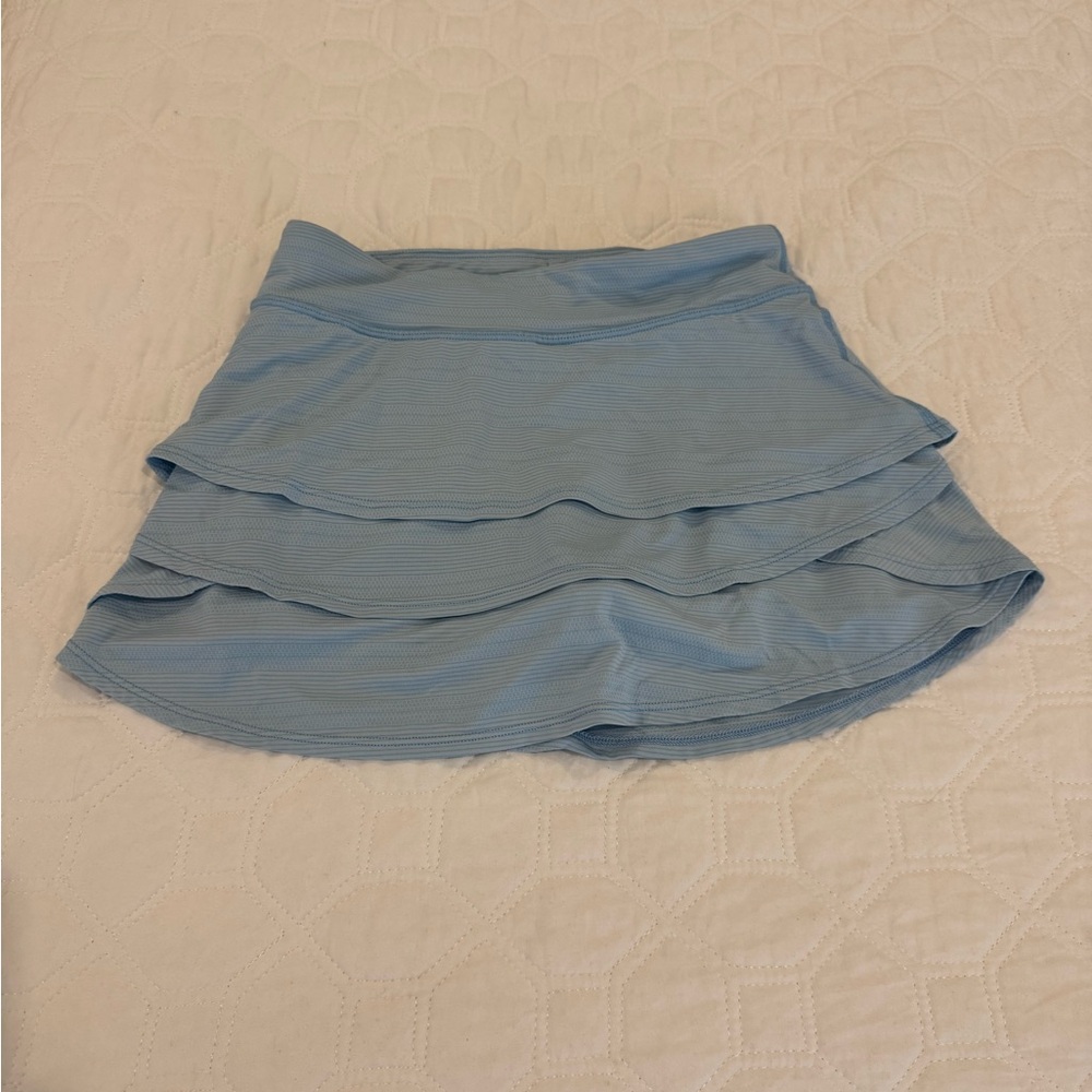 Athleta Light Blue Layered Mini Skort